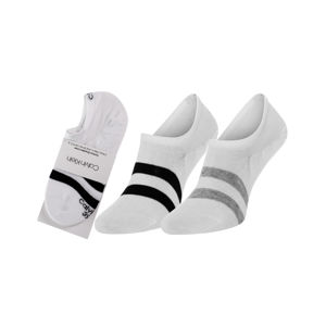 Calvin Klein pánské bílé ponožky 2 pack - 43/46 (004)